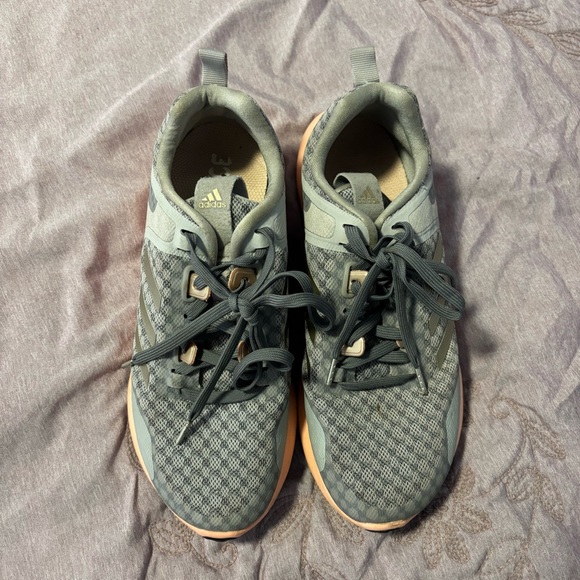 adidas Gray and Peach Athletic Shoes - Picture 3 of 5